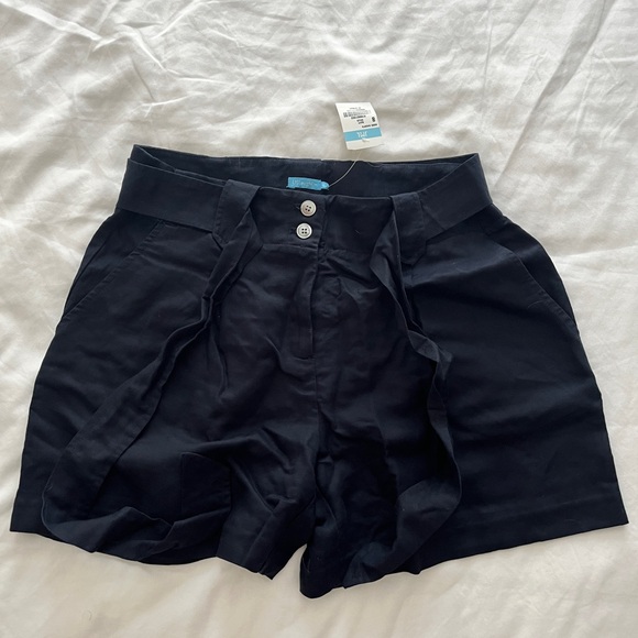 NWT J. McLaughlin Abbie Linen Navy Short - Picture 4 of 8